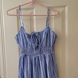 Forever 21 Light Blue and White Striped Dress